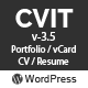 CVIT | Multipurpose Personal Portfolio / vCard / CV / Resume WordPress Theme