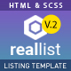 Reallist – Real estate Property listing Bootstrap Responsive HTML Template