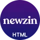 Newzin – Magazine & Newspaper HTML Template