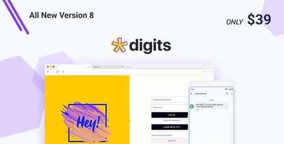 Digits : WordPress Mobile Phone Number OTP Signup and Login Form