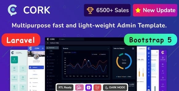 Cork - Bootstrap 5 Admin & Laravel Dashboard Template