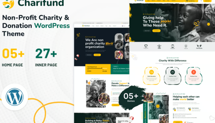 ChariFund - Charity & Donation Foundation WordPress Theme Multipurpose