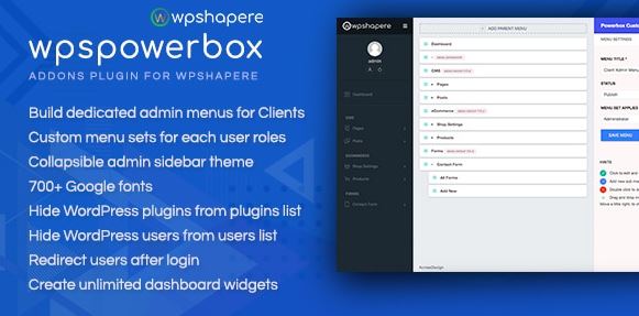 WPSPowerbox - Addon for WPShapere WordPress Admin Theme