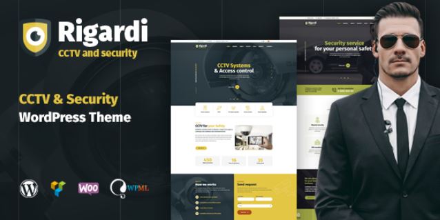 Rigardi - CCTV Security Company & Body Guard WordPress Theme
