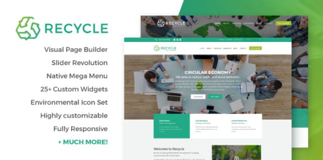 Recycle - Environmental & Green Business WordPress Theme