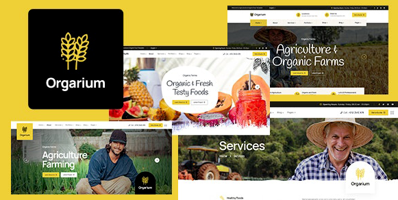 Orgarium - Agriculture & Organic Farm WordPress Theme