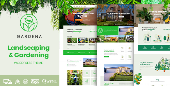 Gardena - Landscaping & Gardening WordPress Theme