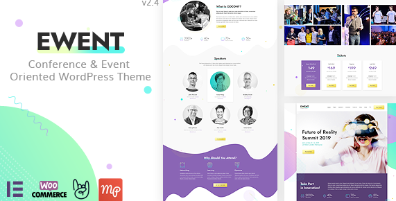 Ewent - Conference & Event Oriented WordPress Theme