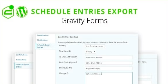 Gravity Forms Schedule Entries Export