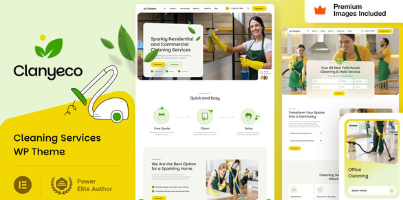 ClanyEco– Cleaning Services WordPress Theme