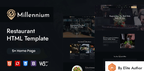Millennium - Restaurant HTML Template