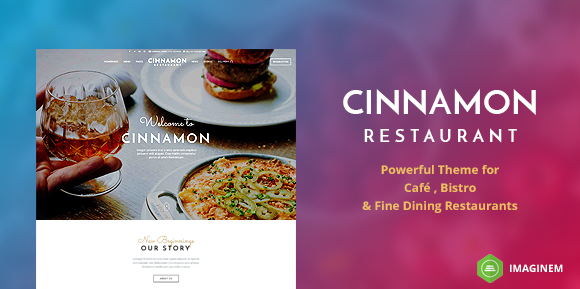 Cinnamon Restaurant Theme for WordPress