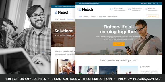 Fintech - Startup WordPress Theme