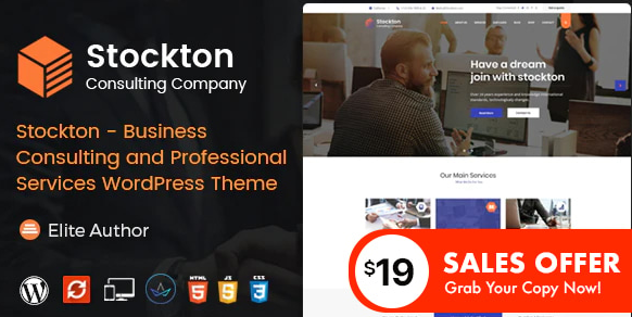 Stockton - Business & Financial Consulting WordPress Theme