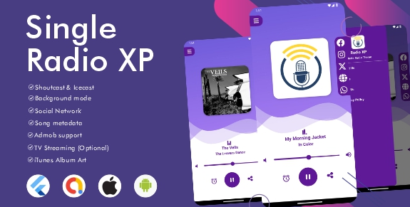 Single Radio XP - Flutter Full App