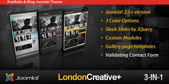 London Creative + (Portfolio & Blog Joomla Theme)