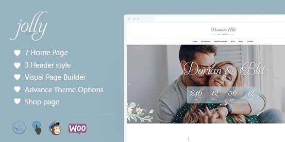 Jolly - Wedding Invitation & Planner WordPress Theme 1 Jolly - Wedding Invitation & Planner WordPress Theme