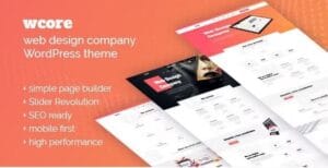 wCore - Web Design Agency WordPress Theme