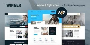 Winger - Aviation & Flight School WordPress Theme