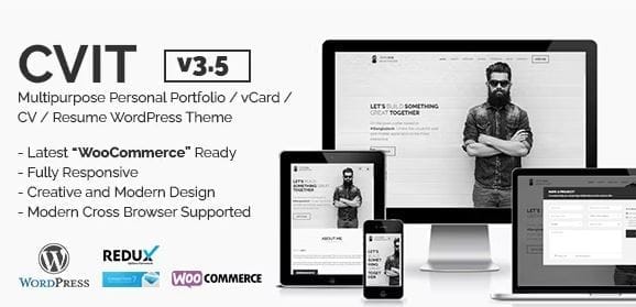 CVIT | Multipurpose Personal Portfolio / vCard / CV / Resume WordPress Theme 1 CVIT | Multipurpose Personal Portfolio / vCard / CV / Resume WordPress Theme