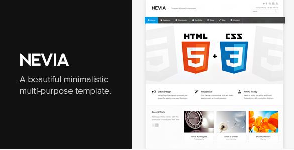 Nevia - Responsive HTML5 Template 1 Nevia - Responsive HTML5 Template