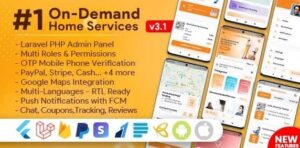 On-Demand Home Services, Business Listing, Handyman Booking with Admin Panel