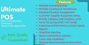 Ultimate POS - Best ERP, Stock Management, Point of Sale & Invoicing application