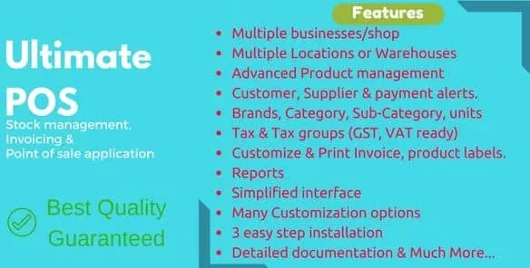 Ultimate POS - Best ERP, Stock Management, Point of Sale & Invoicing application 1 Ultimate POS - Best ERP, Stock Management, Point of Sale & Invoicing application