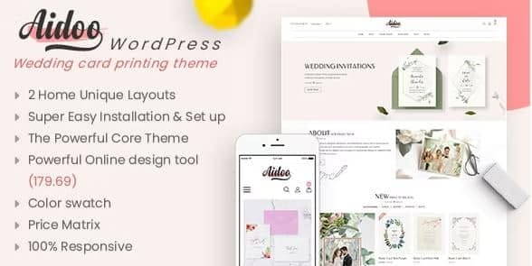 Aidoo - Wedding Card WooCommerce Theme 1 Aidoo - Wedding Card WooCommerce Theme