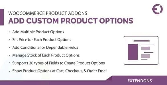 WooCommerce Custom Product Addons, Custom Product Options 1 WooCommerce Custom Product Addons, Custom Product Options