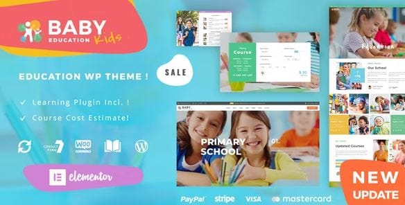 Baby Kids - Education Primary School Children WordPress Theme 1 Baby Kids - Education Primary School Children WordPress Theme