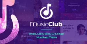 Music Club - Band & DJ WordPress Theme