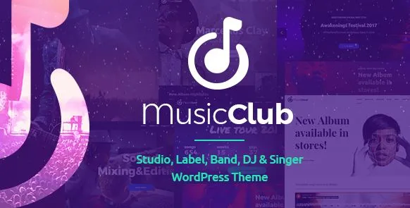Music Club - Band & DJ WordPress Theme