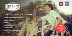 Speaker - One-Page Music Wordpress Theme