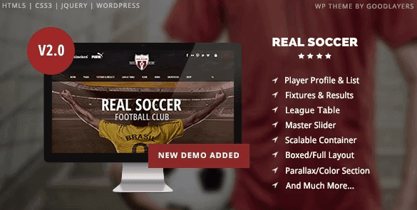 Real Soccer - Sport Clubs WordPress 1 Real Soccer - Sport Clubs WordPress