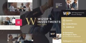 Wizor's | Investments & Business WordPress Theme