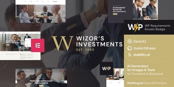 Wizor's | Investments & Business WordPress Theme 1 Wizor's | Investments & Business WordPress Theme