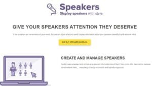 Speakers Add-On [Tickera]