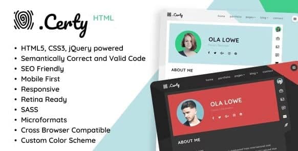 Material Resume / CV HTML Template 1 Material Resume / CV HTML Template