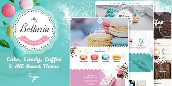 Bellaria - a Delicious Cakes and Bakery WordPress Theme 1 Bellaria - a Delicious Cakes and Bakery WordPress Theme