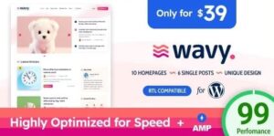Wavy - Modern & Lightweight Blog for WordPress