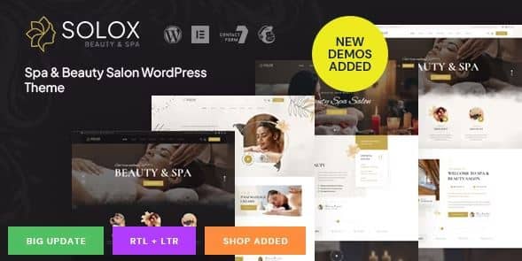 Solox - Spa & Beauty WordPress Theme 1 Solox - Spa & Beauty WordPress Theme