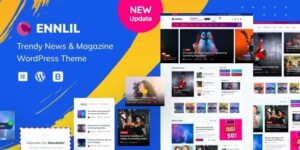 Ennlil - Modern Magazine WordPress Theme with Dark Mode + WooCommerce