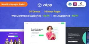vApp | App Landing Page WordPress Theme