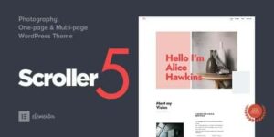 Scroller - Photography One Page / Multi-page WordPress Theme