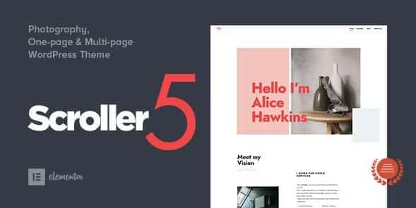 Scroller - Photography One Page / Multi-page WordPress Theme 1 Scroller - Photography One Page / Multi-page WordPress Theme