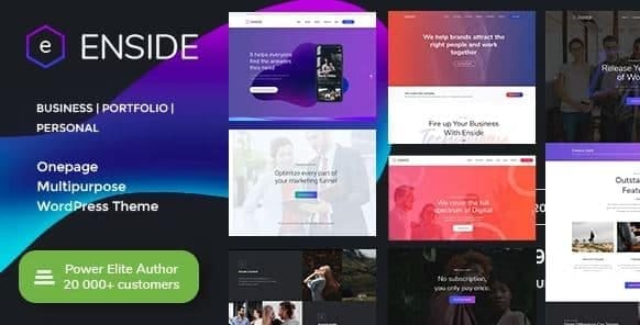 Enside - Multipurpose Onepage Landing Page WordPress Theme 1 Enside - Multipurpose Onepage Landing Page WordPress Theme