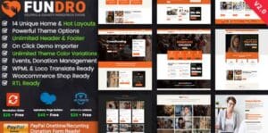 Fundro - Charity Nonprofit WordPress Theme