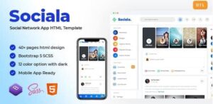 Sociala - Social Network App HTML Template