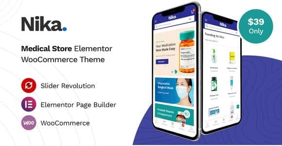 Nika - Medical Elementor WooCommerce Theme 1 Nika - Medical Elementor WooCommerce Theme
